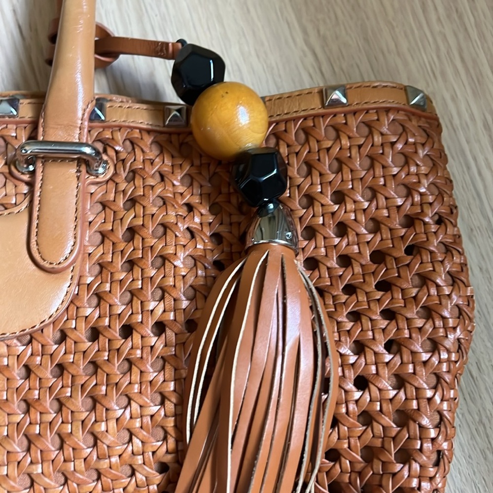 Rebecca minkoff Woven Tote Bag with Tassel - Picture 4 of 9